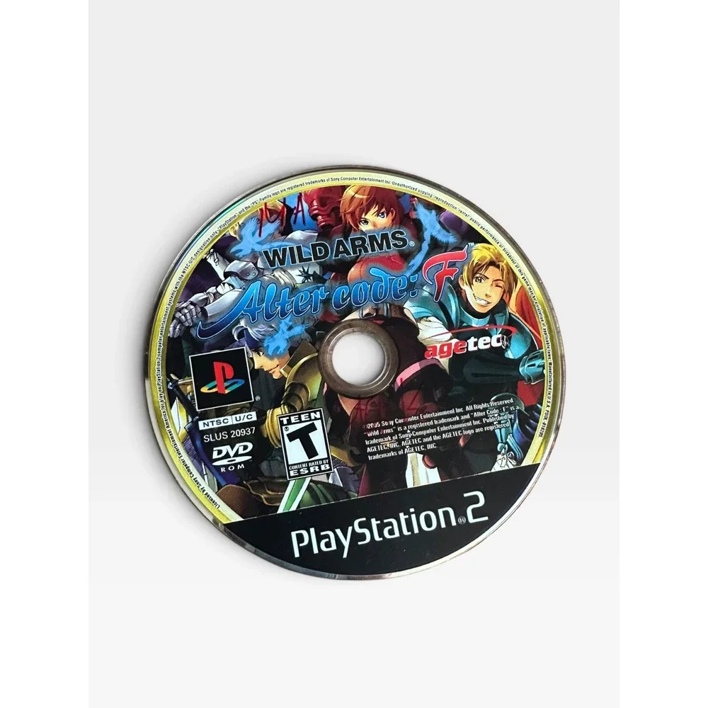 Wild Arms Alter Code F Sony PlayStation 2 PS2 RPG, TESTED